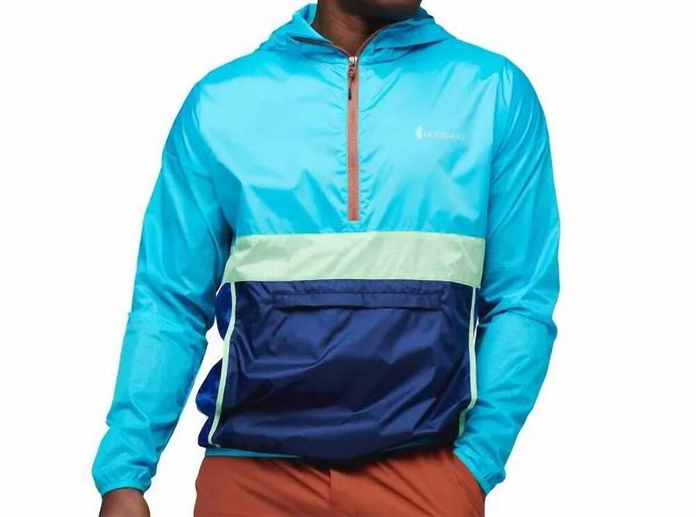 NEW COTOPAXI teca half zip windbreaker jacket in sea salt